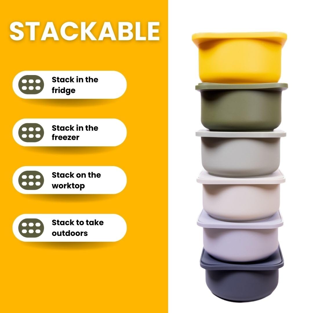 Babadoh Pizza Making Accessories | Pizza Dough Proofing Containers with Lids | Set of 3 | Multi Yellow (1 Dough, 1 Olive, 1 Yellow) | Original Size (make 12" Pizzas)