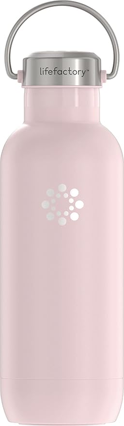 Lifefactory 16 oz Stainless Steel Sports Bottle with Chug Cap