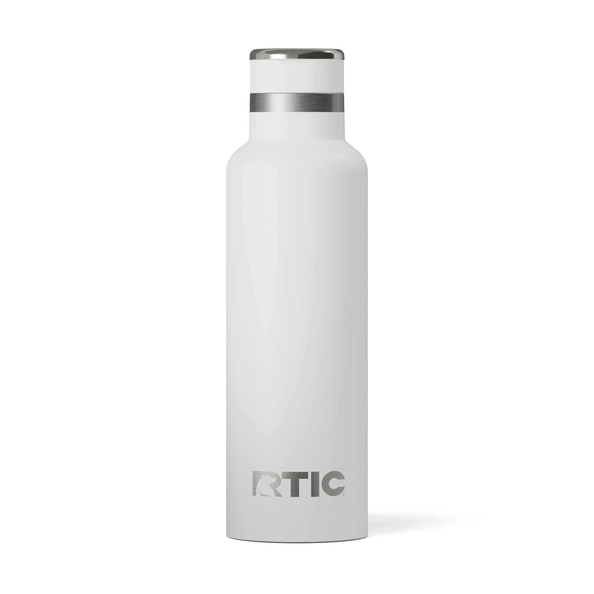 RTIC 20oz Journey Water Bottle, Ceramic Lined, White