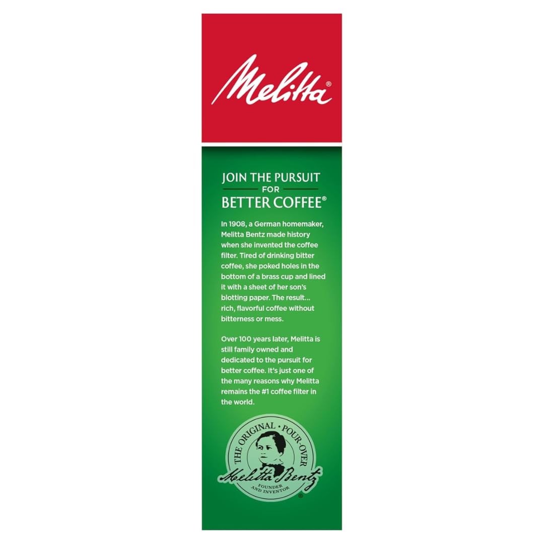 Melitta #4 White Cone Coffee Filters, 6-Pack