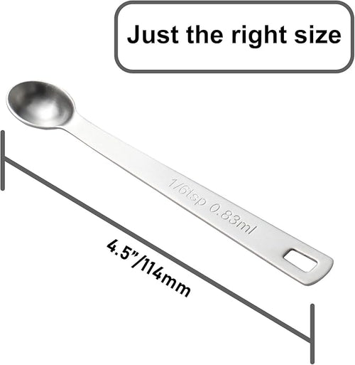 1PCS 1/6tsp(0.83ml) Mini Measuring Spoon, Small Teaspoon for Tiny Amounts