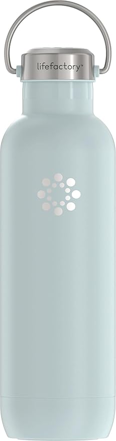 Lifefactory 16 oz Stainless Steel Sports Bottle with Chug Cap