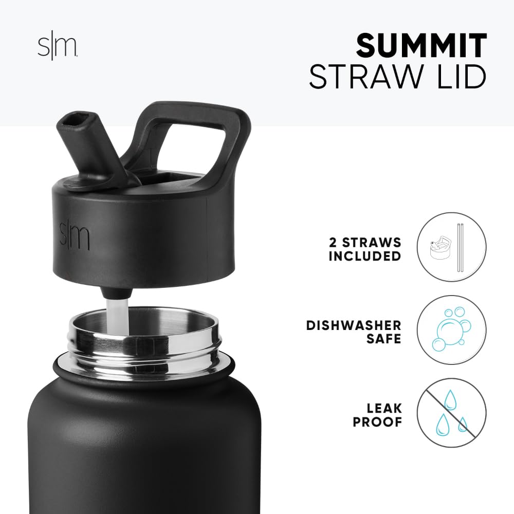 Simple Modern Insulated Water Bottle with Straw | 22oz | Beige