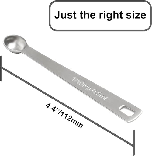 1PCS 1/10tsp(0.5ml) Mini Measuring Spoon, Small Teaspoon for Tiny Amounts