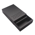 DIBTSA Espresso Knock Box Drawer, 2.5L Capacity Stainless Steel Detachable Coffee Ground Knock Container, For Home, Office, Restaurant and Coffee Shop (Black)