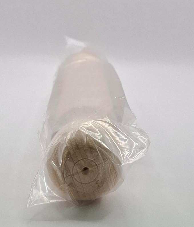 Tuuli Kitchen – French Wooden Rolling Pin, Baking Roller for Rolling Out Pizza, Pasta, Puff and Other Doughs, 40 x 4 cm