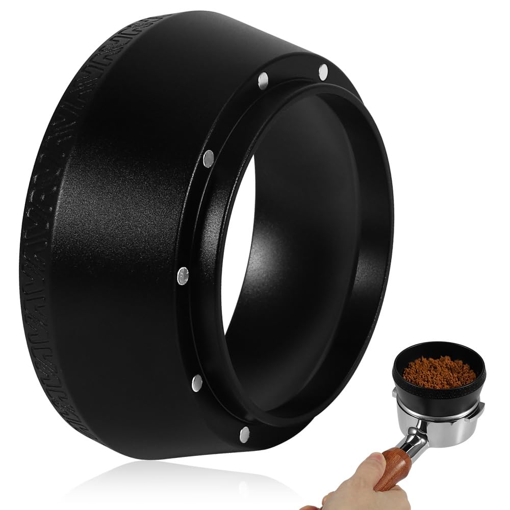 PAMISO Magnetic Dosing Funnel, 53mm Espresso Dosing Funnel Aluminous Alloy Compatible with Breville 53mm Bottomless Portafilter