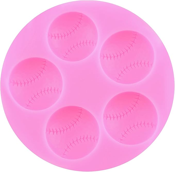 Mujiang Baseball Fondant Molds Sports Theme Silicone Molds Baseball Cap Bat Cake Decoration Mold For Cake Decorating Chocolate Gum Paste Candy Polymer Clay Set Of 3