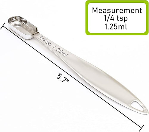 1PCS 1/4tsp(1.25ml) Measuring Spoon, Stainless Steel Measure Teaspoon