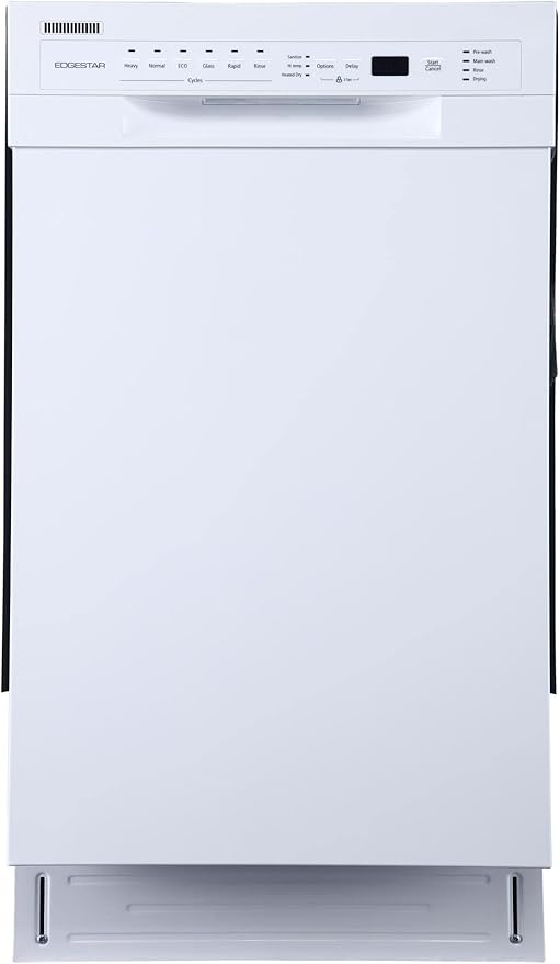 EdgeStar BIDW1802SS 18 Inch Wide 8 Place Setting Built-In Dishwasher