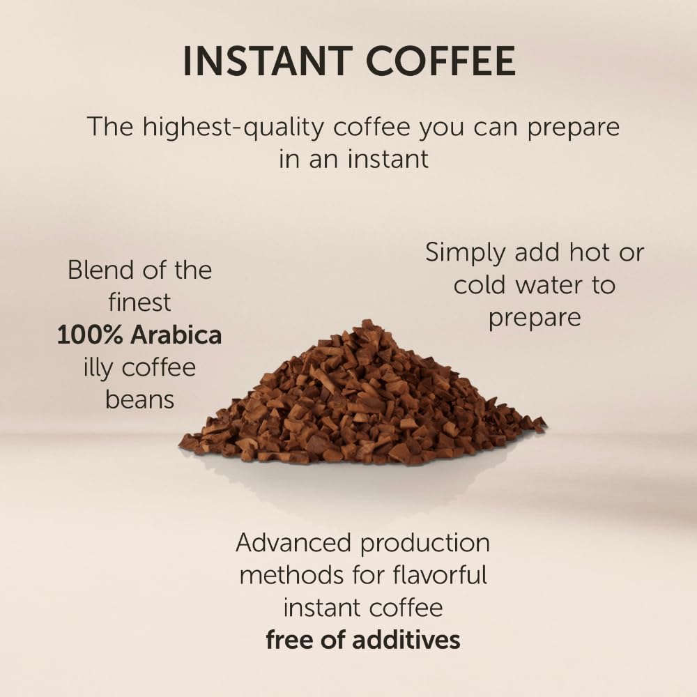 illy Instant Coffee Single-Serve Packets, Classico, 2g, 40 Ct, 1 Pack