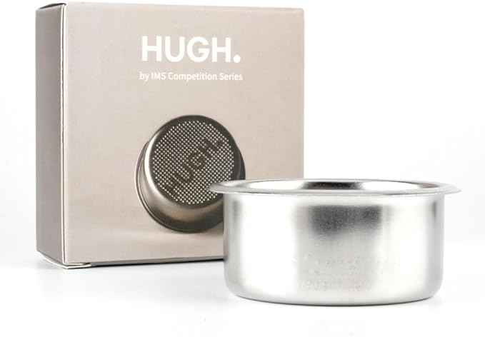 HUGH, by IMS 51 mm Precision Filter Basket Competition Series Coffee Filter Basket Stainless Steel Portafilter Basket, 16-22 grams compatible with Leverpresso H30