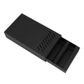 DIBTSA Espresso Knock Box Drawer, Stainless Steel Coffee Grounds Container with Removable Rubber Knock Bar and Non-slip Base, Mini 9.29 x 5.43 x 2.08 inches (Black)