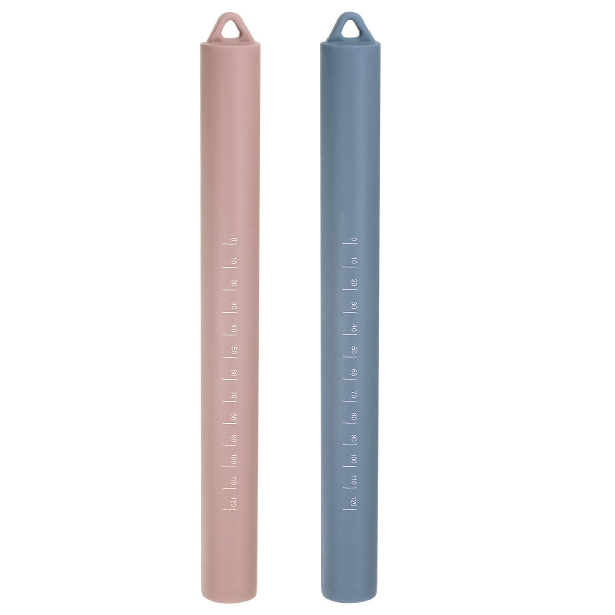 HARFINGTON 2pcs Silicone Rolling Pin 10" Stainless Silicone Surface Non-Stick Stainless Steel Inner Core Dough Roller Kitchen Roller for Baking Pastry Pizza Fondant Bread, Green,Dark Green