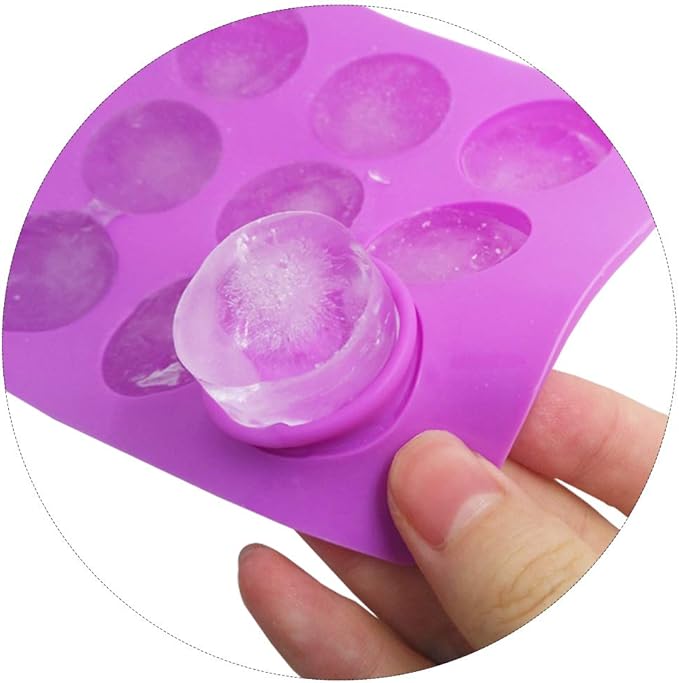 4 PACK Flower Shape Chocolate Candy Molds Set,DanziX Silicone 15 Cavity Baking Mold Ice Cube Tray for Wedding,Festival,Parties and DIY Crafts-Green,Blue,Red and Purple