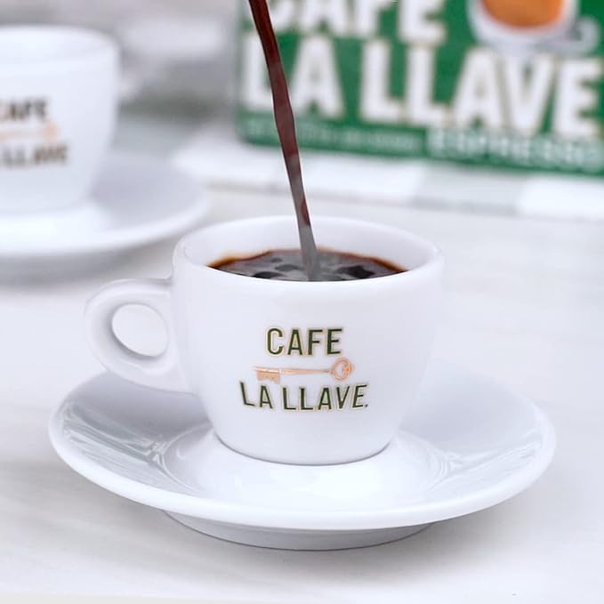 Cafe La Llave Whole Bean Espresso Coffee, Premium Dark Roast, 32 oz Bags (Pack of 2) - Rich Cuban-Style Blend