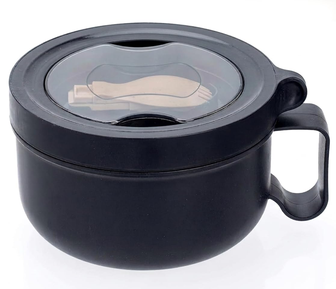 Microwave Bowl with Lids,Ramen Bowl,28oz Microwave Soup Mugs with Handles,for Soup and Instant Noodles,Oatmeal, Gumbo, Salad, College Dorm Room Essentials for Girls for Boys Apartment Essentials