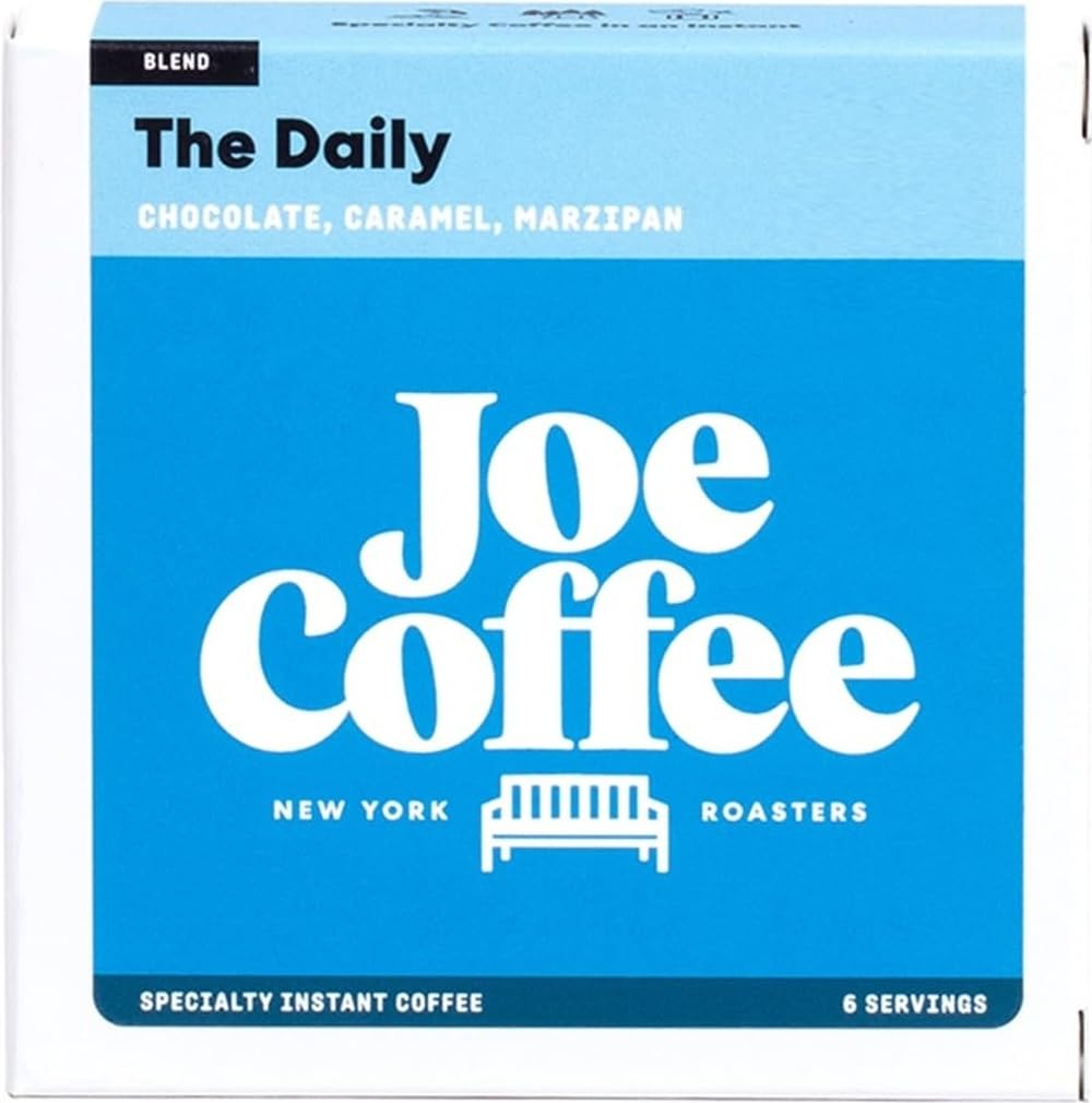 Joe Coffee Company - Nightcap Decaf Specialty Instant Coffee Packets (6 Sachets) | NYC Roaster, Kosher, Climate-Friendly