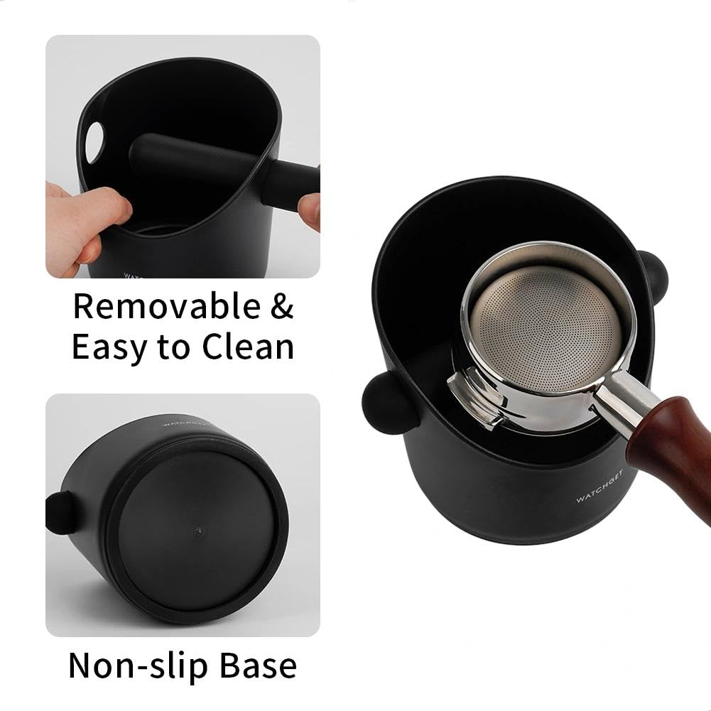 watchget Espresso Knock Box Small Coffee Knock Box for Coffee Grounds