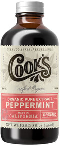 Cook's Organic Peppermint Extract for Baking, 8 oz