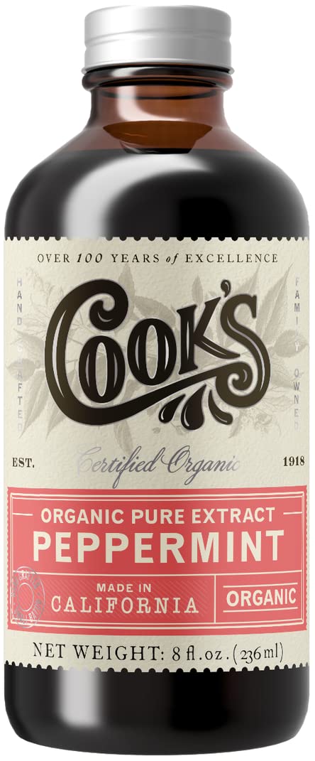 Cook's Organic Peppermint Extract for Baking, 8 oz