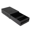 DIBTSA Espresso Knock Box Drawer, Stainless Steel Coffee Ground Container with Removable Rubber Knocking Bar, 9.84 x 7.08 x 3.34 inch (Black)