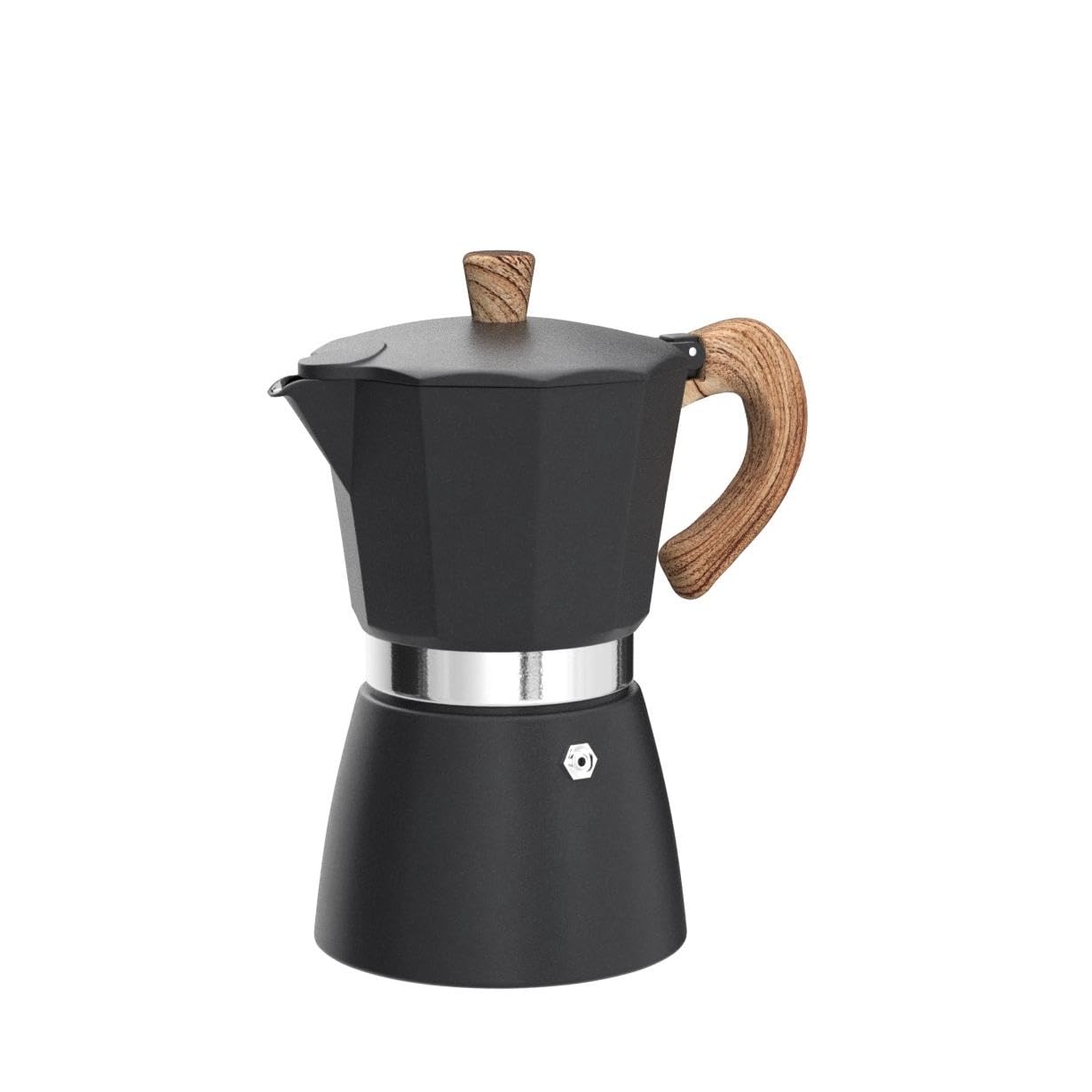AIFUSI Moka Pot, Italian Coffee Pot 3 Cup/5 oz Stovetop Espresso Maker Stovetop Camping Manual Cuban Coffee Percolator Machine Italian Espresso Greca Coffee Maker Brewer Percolator
