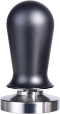 53mm Calibrated Espresso Tamper, Calibrated Coffee Tamper with Spring Loaded Anodized Aluminum Handle Stainless Steel Flat Base, Professional Espresso Hand Tamper