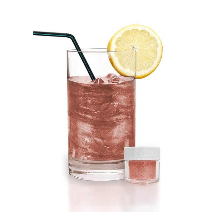Rose Gold BREW GLITTER Edible Glitter For Drinks, Cocktails, Beer, Garnish Glitter & Beverages | KOSHER & HALAL Certified | 100% Edible & Food Grade | Vegan, Gluten, Nut Free (45g Shaker, Rose Gold)