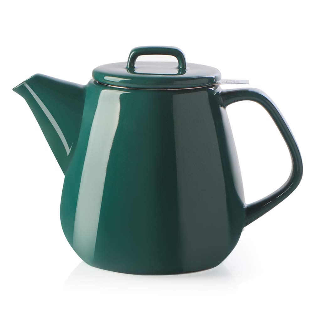 Sweejar 40oz Tea pot with Removable Stainless Steel Infuser,Dishwasher Safe Tea Pots for Loose Tea,Tea Pots with Infuser for Chrismas Women Gift(Jade)