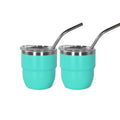 CHLJAR Espresso Cups, 4oz Insulated Espresso Cup Set of 2, Espresso Shot Cups, Stainless Steel Espresso Glasses, Stackable Mini Tumbler, Small Cup for Coffee