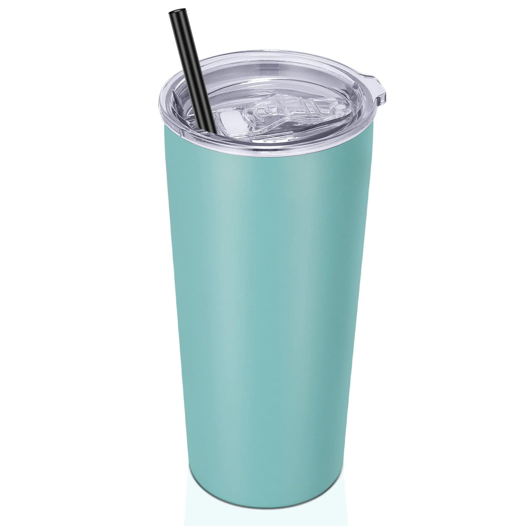 VEGOND 20oz Tumbler Stainless Steel Tumbler with Lid And Straw Vacuum Insulated Double Wall Travel Coffee Mug(dark green package 6)