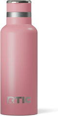 RTIC 16oz Journey Bottle Metal Stainless Steel Vacuum Insulated, BPA Free, Reusable, for Water, Hot and Cold Drinks, Travel, Sports, Camping, Dusty Rose