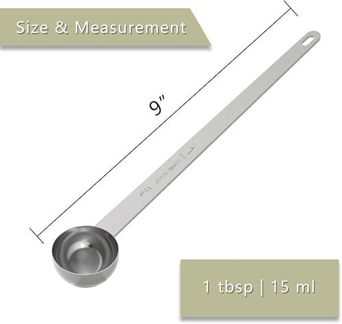 1PCS Extra Long Handle Coffee Scoop, 1Tbsp(15ml) Measuring Spoon