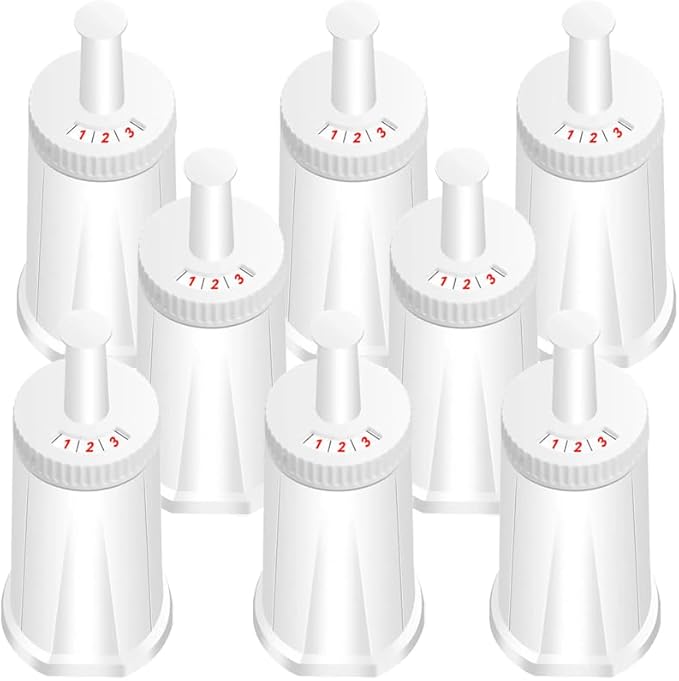 Ouxunus Filter - Replacement Water Filter Compatible with Breville Sage Claro Swiss For Oracle, Barista & Bambino - Compare to Part #BES008WHT0NUC1.Pack of 6（First use without adding coffee powder）
