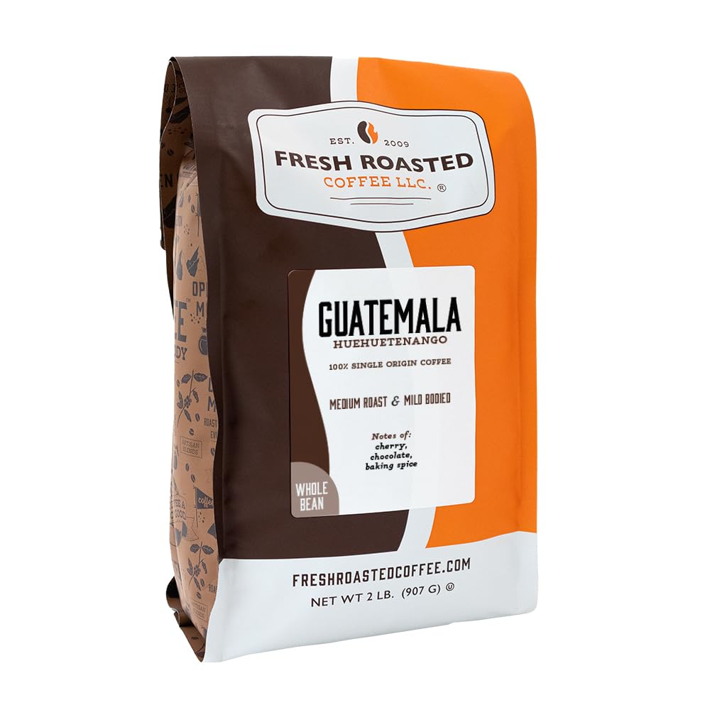 Fresh Roasted Coffee, 100% Colombian Whole Bean Coffee, Medium Roast, Kosher, 2 lb (32 oz)