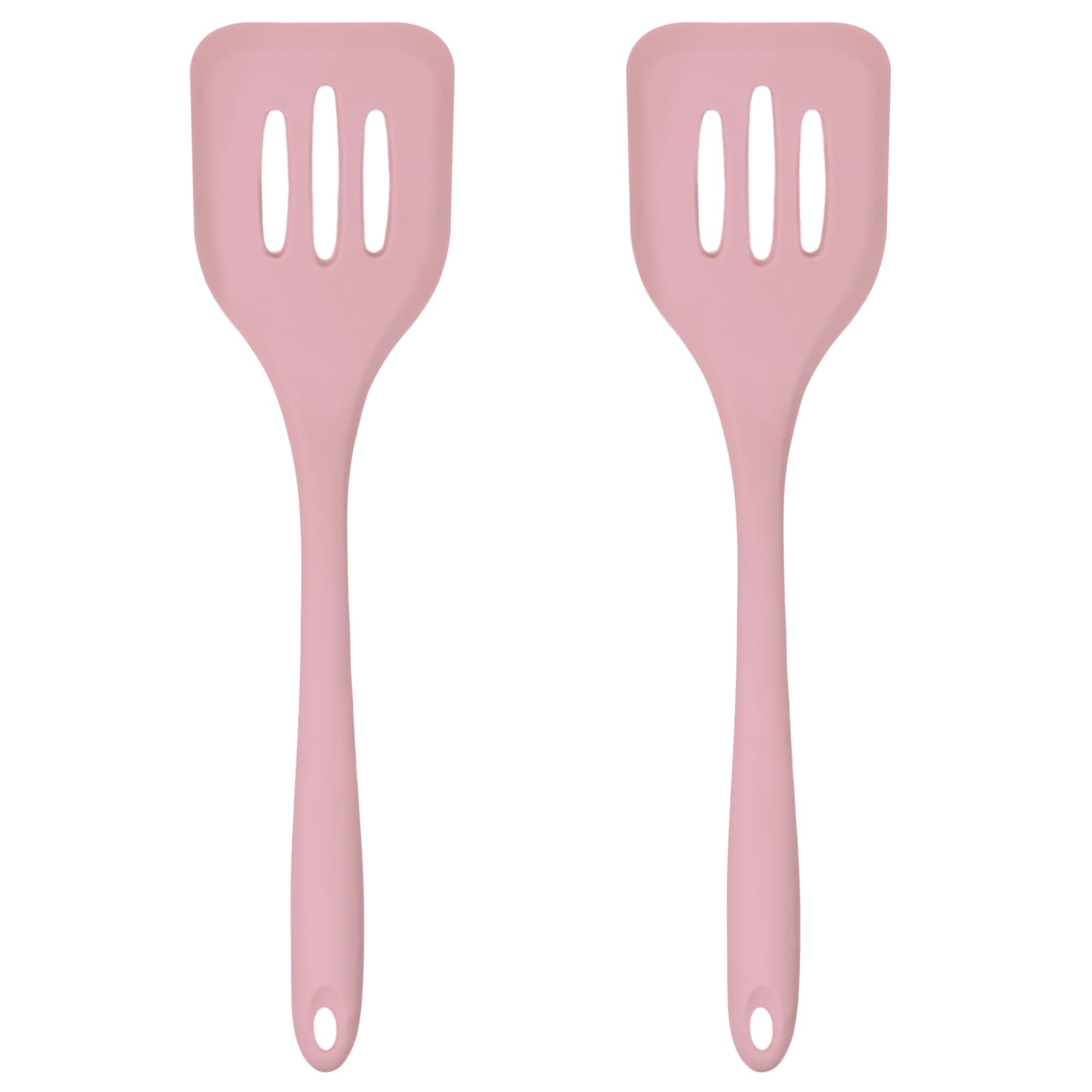 Silicone Slotted Turner Set (2-Piece) Turner Spatulas for Eggs & Pancakes