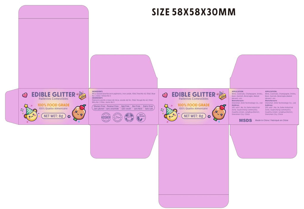 Nomeca Edible Glitter for Drinks Cakes, 8 grams Food Grade Luster Dust Sprinkles Glitter for Cake Decorations, DIY Cocktails, Beverages & Cake Decorating, Dessert Cake Topper (1-Glod)