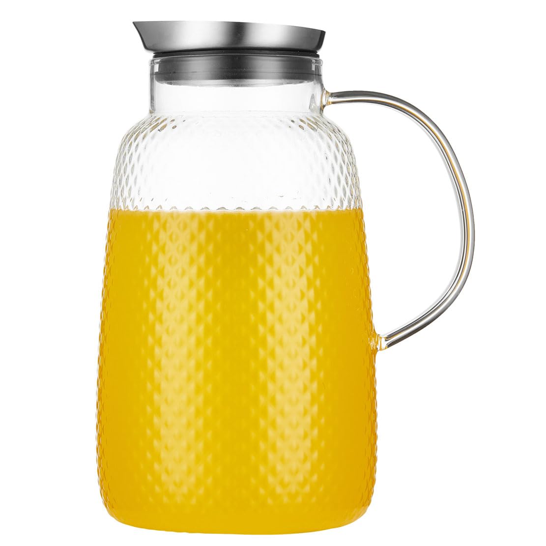 Purefold Pineapple Series 78 Oz Borosilicate Glass Pitcher with Lid (Clear)