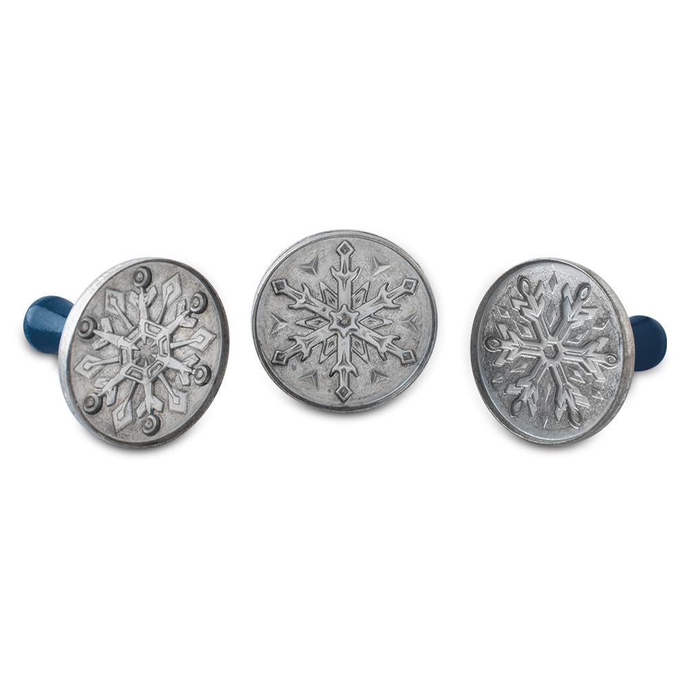 Nordic Ware Springerle Cookie Stamps (Set of 3), Sturdy Cast Aluminium Cookie Stamp Set, Cookie Press Set Made in the USA, Sturdy and Durable Biscuit Maker Press Set