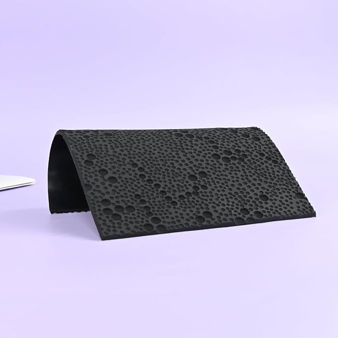 mostsom Silicone Fondant Lace Mold Cake Decorating Stencil with Pearl Pattern - Flexible Baking Mat for Cookies, Cupcakes, Chocolate - Reusable Pastry & Candy Making Tool (D_ Pearl)