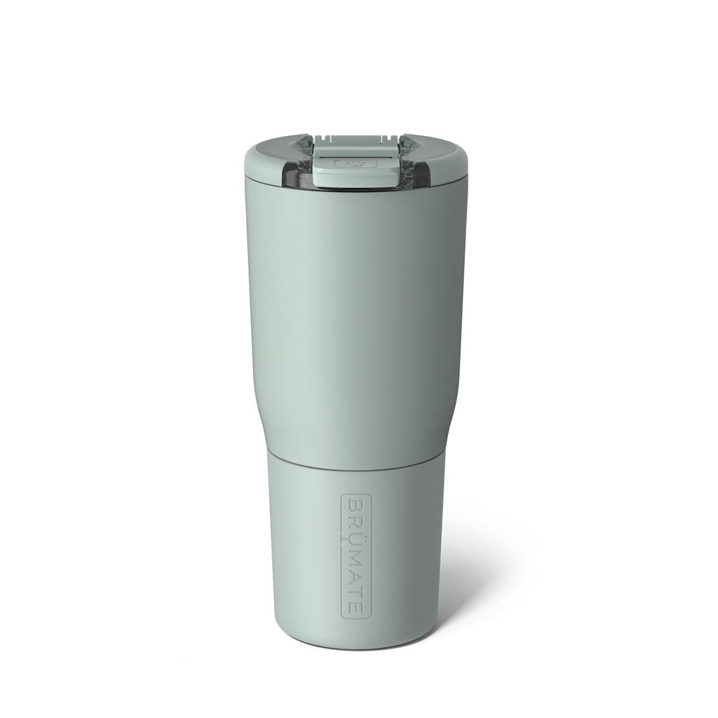 BrüMate Nav 25oz 100% Leak Proof Insulated Travel Tumbler with Magnetic BevLock™ Lid - Double Wall Cup-Holder Friendly Stainless Steel Mug (Sage)