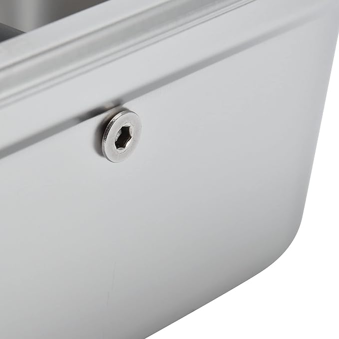 Yosoo Coffee Knock Box, Large Coffee Knock Box Stainless Steel Coffee Grounds Container Bucket Waste Bin(01)