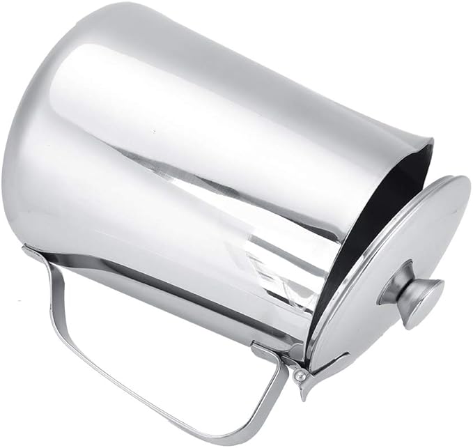 Stainless Steel Frothing Pitcher with Lid - 1500mL Milk Frothing Cup Jug for Espresso Machine Latte Coffee Art
