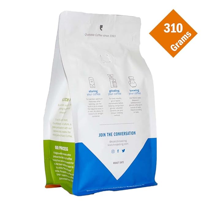 Klatch Coffee Decaf Espresso Medium-Dark Roast, 310 Grams, Whole Bean