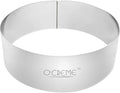 O'CREME Cake Ring Sturdy Stainless Steel Round Mousse Cake Ring Mold for Baking, Dessert Cake Decorating Pastry Rings 6 Inch Diameter x 2 Inch High