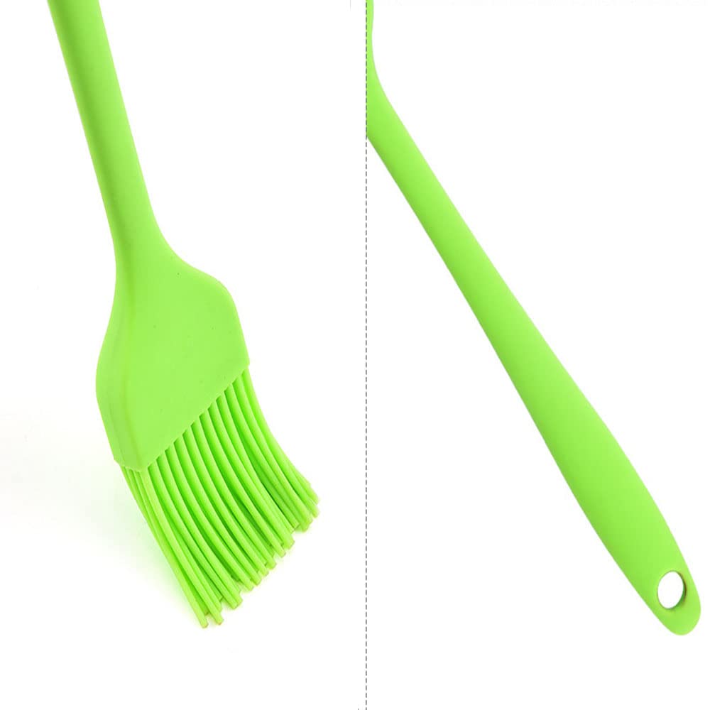 Silicone brush, Oil Brush for BBQ Kitchen Cooking Baking and Grilling（5 PCS,Rose Red)
