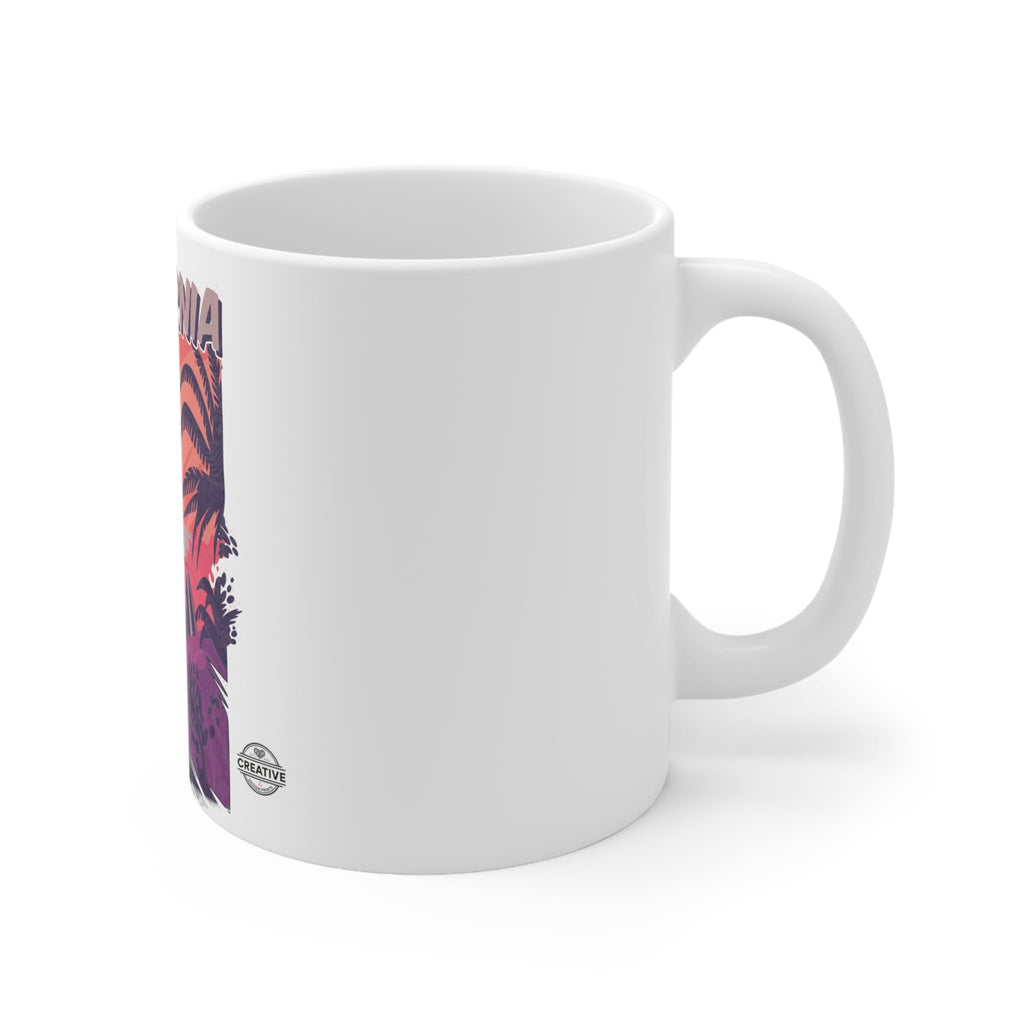 CREATIVE DESIGN PRINTS 11 OZ Novelty Coffee Mugs - Christmas Gift (California Vibes Theme)
