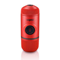 WACACO Nanopresso Portable Espresso Maker, Upgrade Version of Minipresso, 18 Bar Pressure, Red Patrol Edition, Small Travel Coffee Maker, Manually Operated, Compatible with Ground Coffee