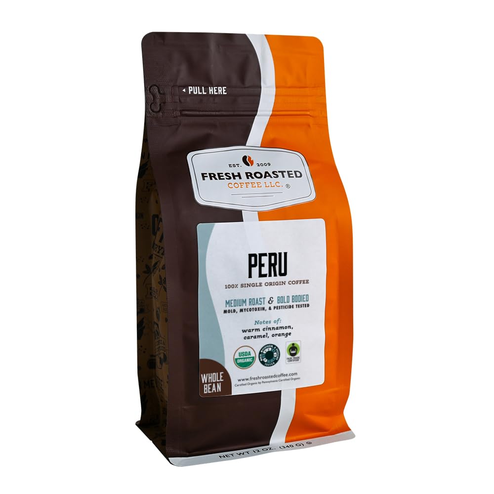 Fresh Roasted Coffee, 100% Colombian Whole Bean Coffee, Medium Roast, Kosher, 2 lb (32 oz)